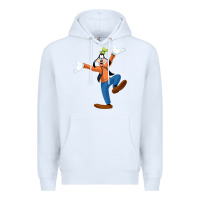 White goofy Premium Hoodie - baoMotion