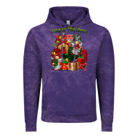 Cloud Purple happy holidays gnomes truck Vintage Hoodie - BarkalooDesign