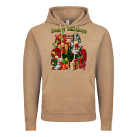 Happy Holidays Gnomes Truck Vintage Hoodie | Teevron