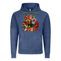 Vintage Denim happy holidays gnomes truck Vintage Hoodie - BarkalooDesign
