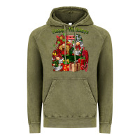 Vintage Olive happy holidays gnomes truck Vintage Hoodie - BarkalooDesign