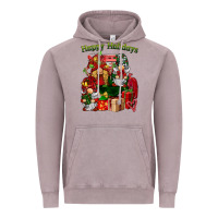 Vintage Zinc happy holidays gnomes truck Vintage Hoodie - BarkalooDesign