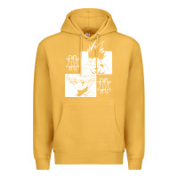 Mustard hunter gon and killua anime manga Premium Hoodie - baoMotion