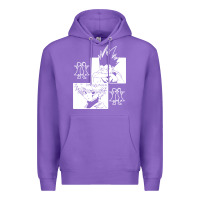 Purple hunter gon and killua anime manga Premium Hoodie - baoMotion