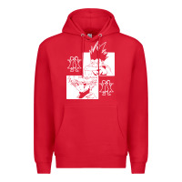 Red hunter gon and killua anime manga Premium Hoodie - baoMotion