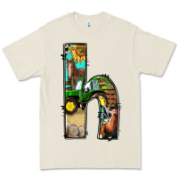 Bone farm life alphabet lowercase letters h Premium Tee - BundleAndBundleShop