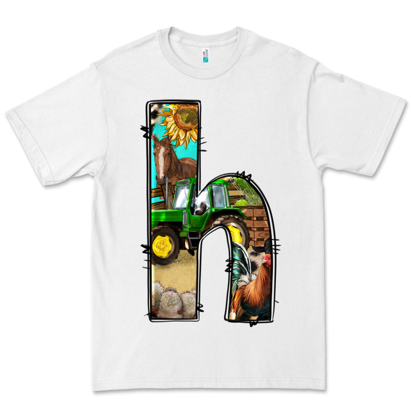 Farm Life Alphabet Lowercase Letters H Premium Tee by BundleAndBundleShop | Teevron