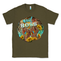 Army Green nail boss Classic Tee - BarkalooDesign