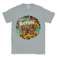 Heather Grey nail boss Classic Tee - BarkalooDesign