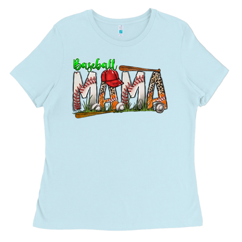 Baseball Mama Ladies Tee by SublimationCraftShop | Teevron