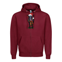 Burgundy black angus Zipper Hoodie - RanaPortraitStore