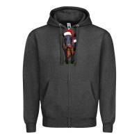 Charcoal Heather black angus Zipper Hoodie - RanaPortraitStore
