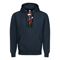 Navy black angus Zipper Hoodie - RanaPortraitStore