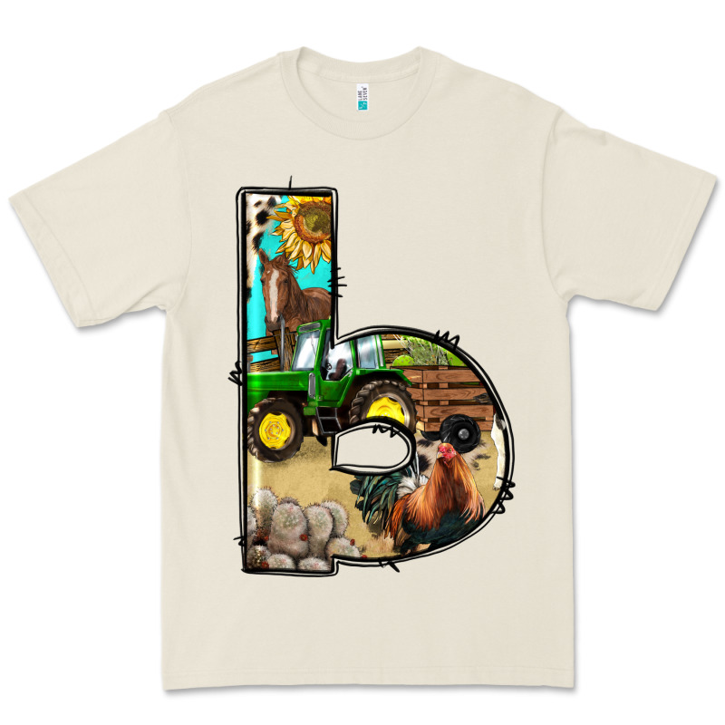 Farm Life Alphabet Lowercase Letters B Premium Tee by BundleAndBundleShop | Teevron