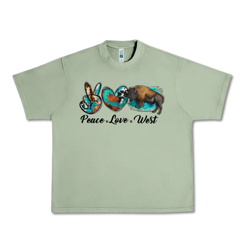 Peace Love West Bison Urban Heavy Tee by RanaPortraitStore | Teevron