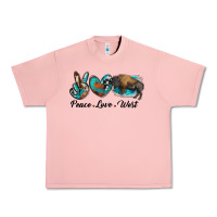 Salmon peace love west bison Urban Heavy Tee - RanaPortraitStore