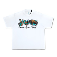 White peace love west bison Urban Heavy Tee - RanaPortraitStore