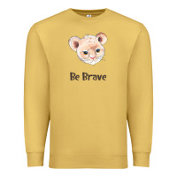 Antique Gold lion cute animals Premium Sweatshirt - RanaPortraitStore