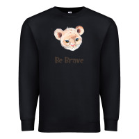 Black lion cute animals Premium Sweatshirt - RanaPortraitStore