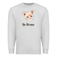 Dove Grey lion cute animals Premium Sweatshirt - RanaPortraitStore