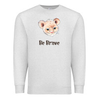 Oatmeal Heather lion cute animals Premium Sweatshirt - RanaPortraitStore