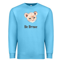 Ocean Blue lion cute animals Premium Sweatshirt - RanaPortraitStore