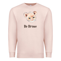 Pale Pink lion cute animals Premium Sweatshirt - RanaPortraitStore