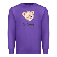 Purple lion cute animals Premium Sweatshirt - RanaPortraitStore