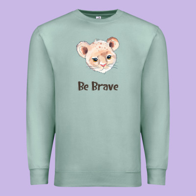 Lion Cute Animals Premium Sweatshirt Designed By Ranaportraitstore