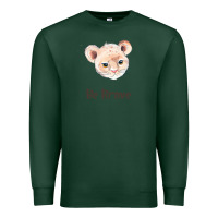 Sports Green lion cute animals Premium Sweatshirt - RanaPortraitStore