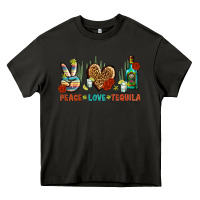 Asphalt Peace Love Tequila Heavy Core Tee - BundleAndBundleShop