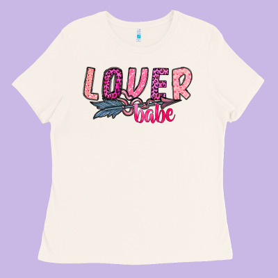 Lover Babe Ladies Tee Designed By Sublimationcraftshop
