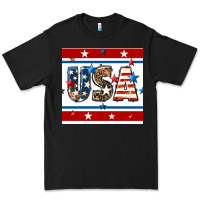 Black 4th of july usa seamless pattern Premium Tee - BundleAndBundleShop
