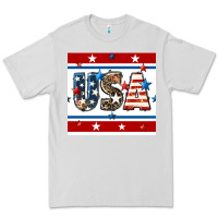 Dove Grey 4th of july usa seamless pattern Premium Tee - BundleAndBundleShop