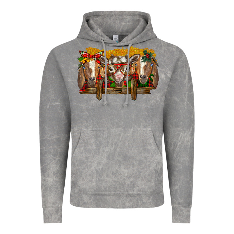 Christmas Goats Vintage Hoodie by BarkalooDesign | Teevron