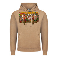 Vintage Coffee Christmas goats Vintage Hoodie - BarkalooDesign