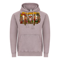 Vintage Zinc Christmas goats Vintage Hoodie - BarkalooDesign