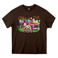 Chocolate Brown on the hunt truck Heavy Core Tee - FaDigitalArtStudio
