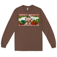 Chestnut Stocked christmas farm Long Sleeve Tee - Artiststas