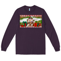 Plum Stocked christmas farm Long Sleeve Tee - Artiststas