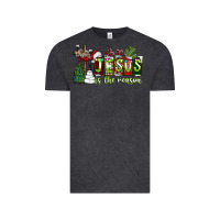 Vintage Black jesus İs the reason Vintage Tee - CowhideDigitalArt