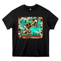 Black Sagittarius turquoise cowhide Heavy Core Tee - RanaPortraitStore