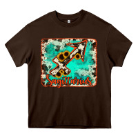 Chocolate Brown Sagittarius turquoise cowhide Heavy Core Tee - RanaPortraitStore