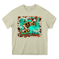 Mossy Sagittarius turquoise cowhide Heavy Core Tee - RanaPortraitStore