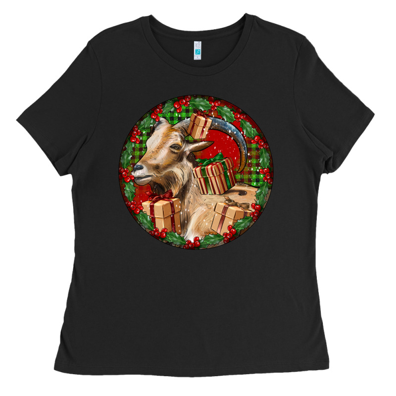 Spanish Goat Christmas Ladies Tee by LillyAllenDesigns | Teevron