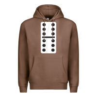Chestnut double six dominoes tshirt halloween costume 6 6 domino game t shirt Premium Hoodie - baoMotion