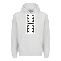 Dove Grey double six dominoes tshirt halloween costume 6 6 domino game t shirt Premium Hoodie - baoMotion