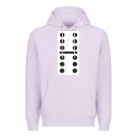 Lilac double six dominoes tshirt halloween costume 6 6 domino game t shirt Premium Hoodie - baoMotion
