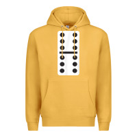 Mustard double six dominoes tshirt halloween costume 6 6 domino game t shirt Premium Hoodie - baoMotion