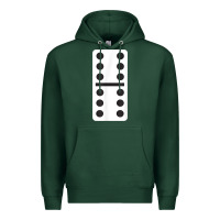 Sports Green double six dominoes tshirt halloween costume 6 6 domino game t shirt Premium Hoodie - baoMotion